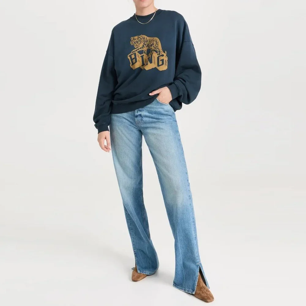 Anine Bing Blue Crewneck - Picture 6 of 11